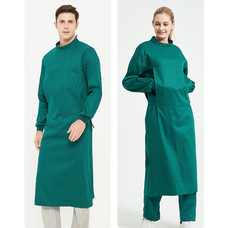 العباءات الجراحية القطنية لغرف - مراجعة Medical Lab Gown وسعره