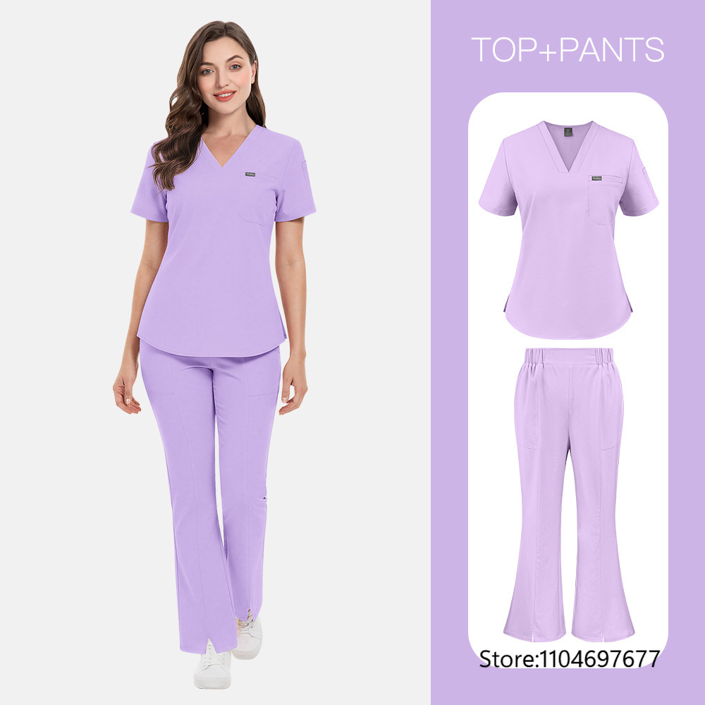 زي موحد للنساء في صالونات التج - مراجعة Medical Lab Gown وسعره