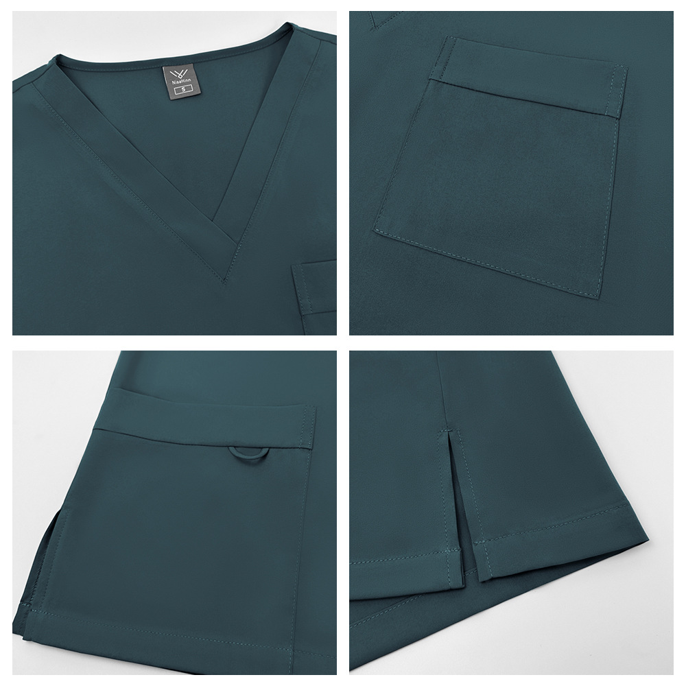 ملابس عمل رقيقة بأكمام قصيرة ل - مراجعة Medical Lab Gown وسعره